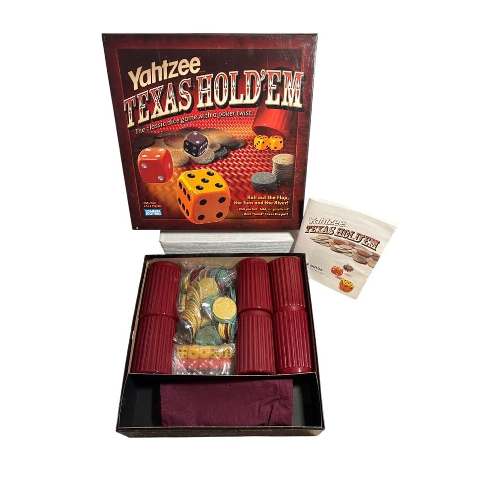 Yahtzee Texas Hold Em Game Classic Dice Game Complete Set Guide Never Played